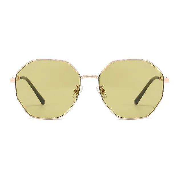 PSACSS Stainless Steel Irregular Shape Sunglasses Women's-1