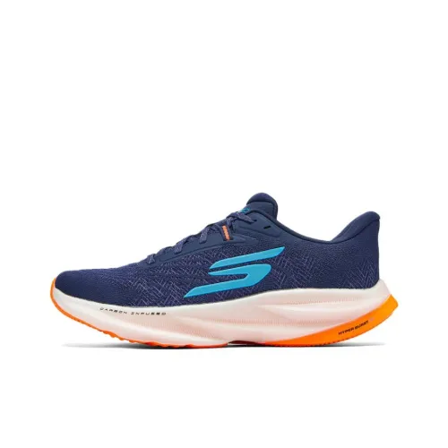 Skechers MEN'S GO Cushioning, Wear Resistant Low Top Running Shoes Men's Blue