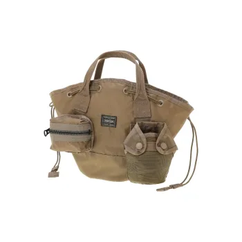 PORTER Nylon Tote Handbag Regular Unisex Beige