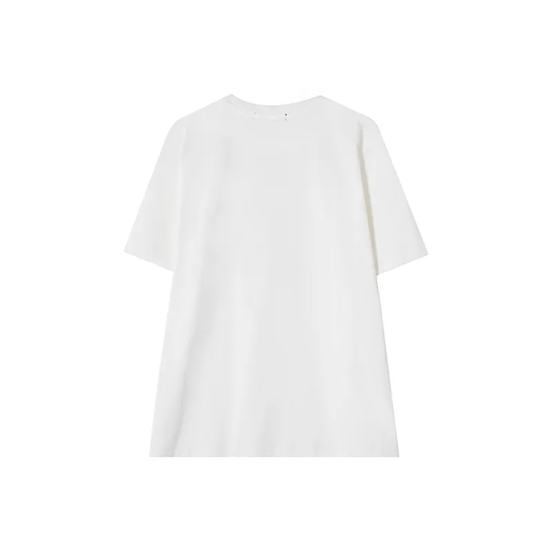 SOON FLOWER Drop Shoulder Sleeve T Shirt Women's White-1