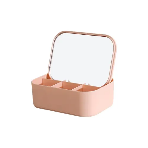 Future Maple Creative Desktop Portable Storage Box With Vanity Mirror Make up Tools