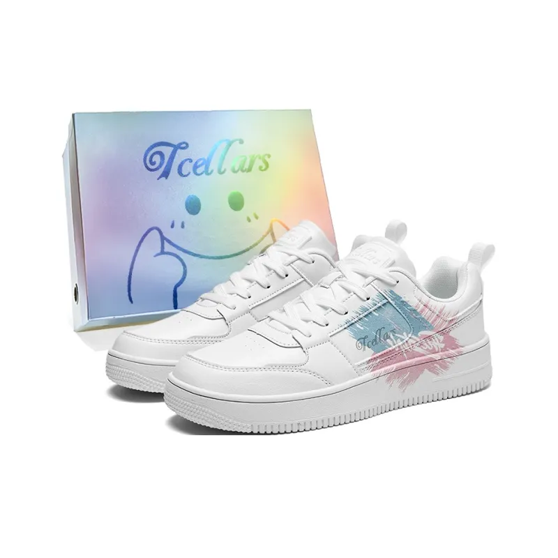 TCELLARS Skateboard Shoes Unisex Low Top White-114