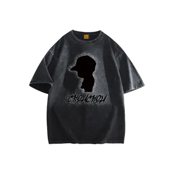 CHOUCHOUS Drop Shoulder Sleeve T Shirt Women's