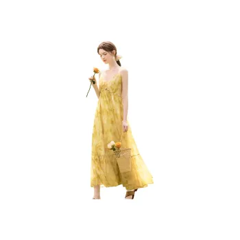 TOUCH Slip Dresses Women's Mango Yellow