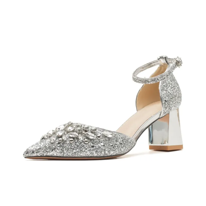 MCKP Chunky Heel High Heels Women's-5
