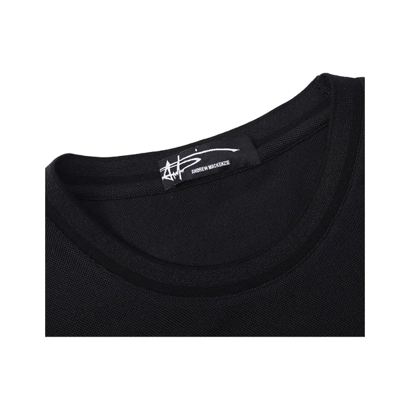ANDREW MACKENZIE T Shirts Men Black-2