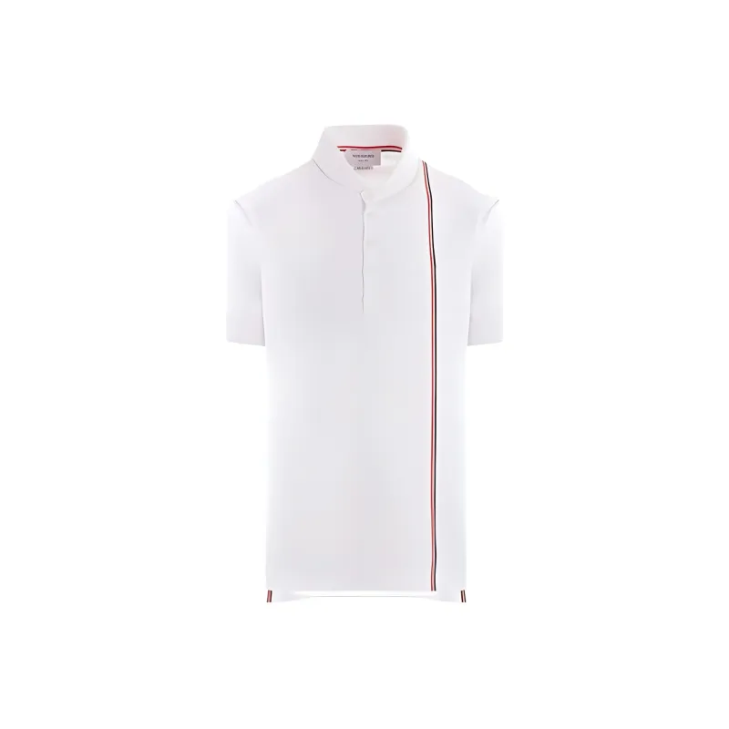 THOM BROWNE Jersey Short Sleeved Collection Polo Shirt-0