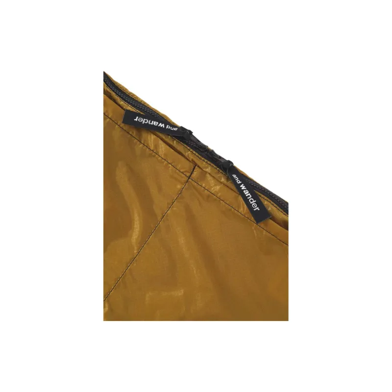 And Wander Nylon Shoulder Bag, Crossbody Bag Unisex Yellow-2