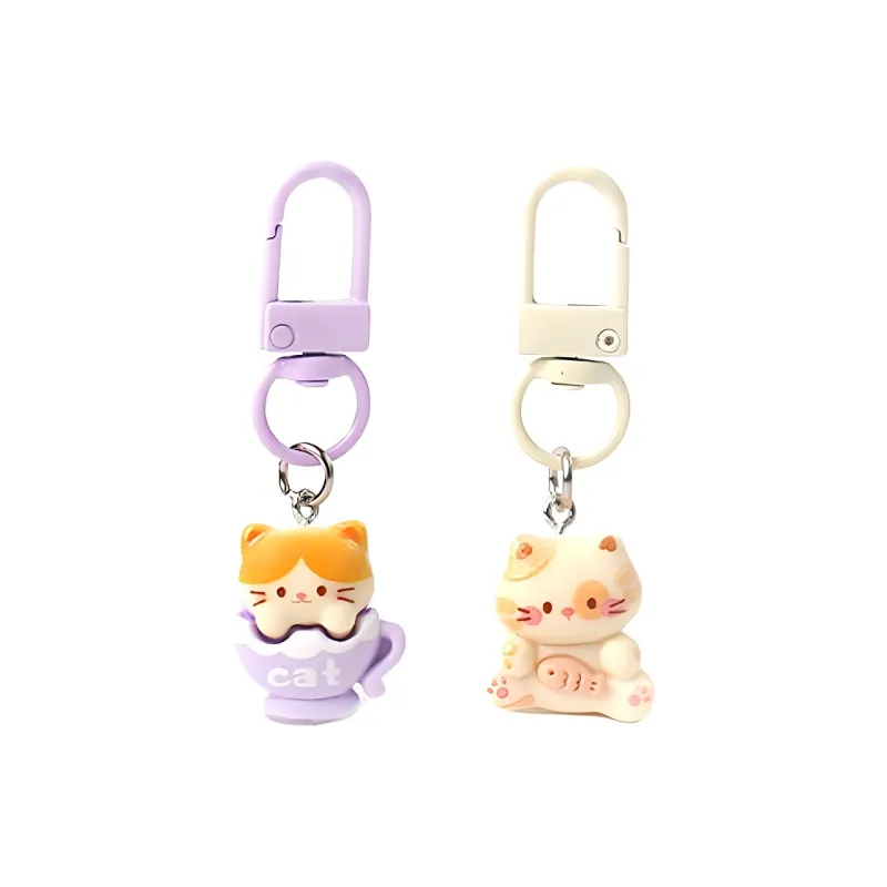 FREE RABBITⅡ Fun Cartoon Food Play Bag Accessories Alloy Keychains Unisex-7