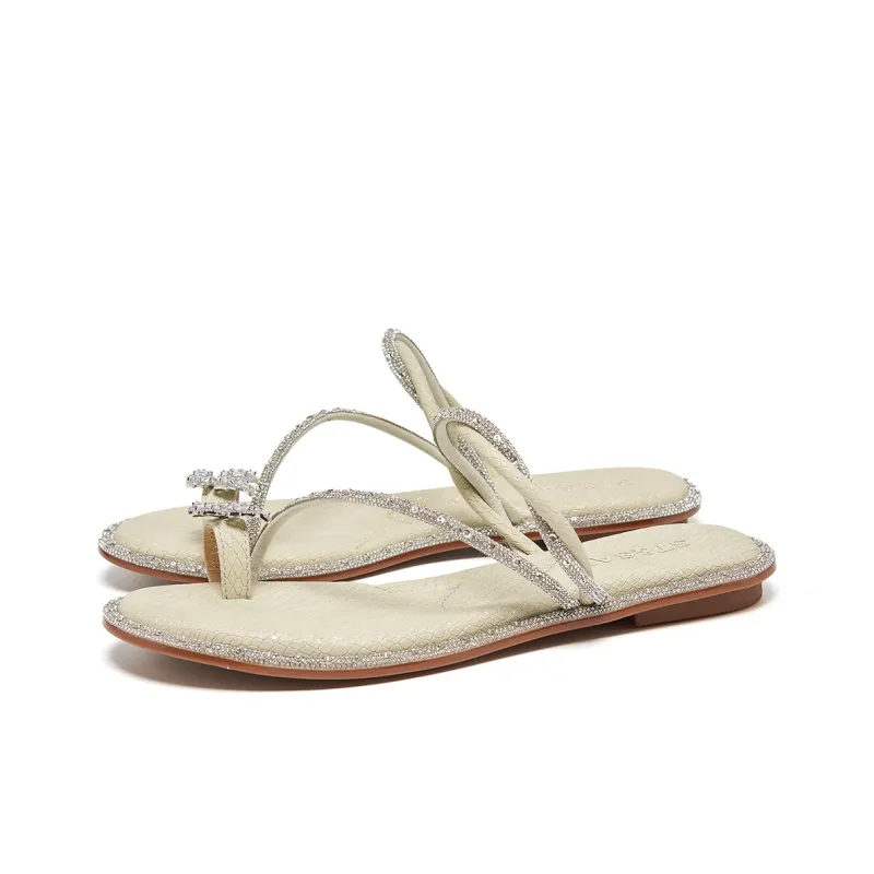 ST&SAT Rhinestone Quick Dry Antibacterial Massage Mule Sandals Women's-9