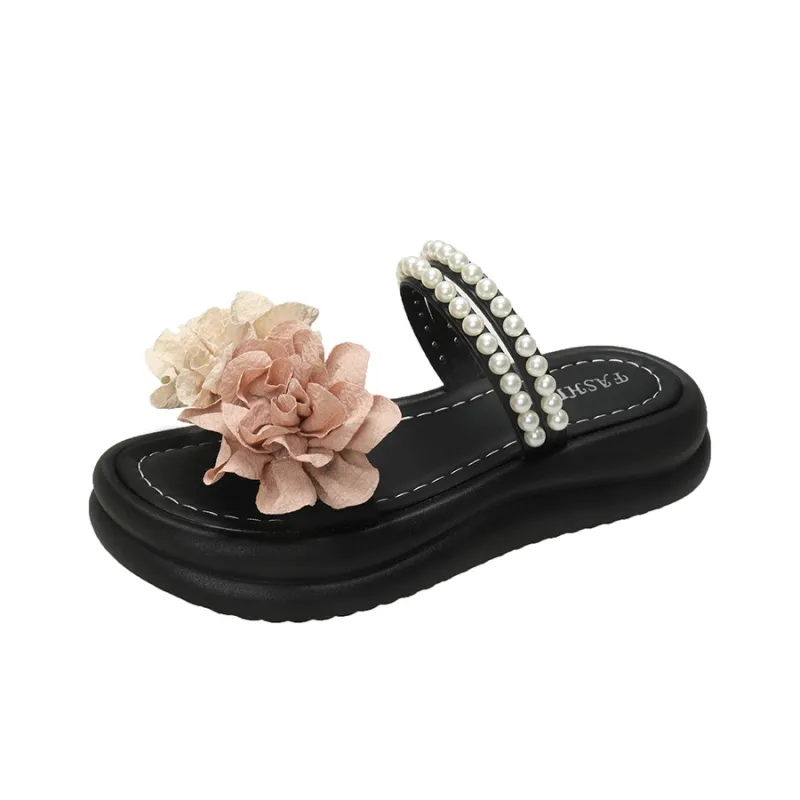 WUJI Rubber Sole Slip Resistant Abrasion Resistant Slide Slippers Women's-0