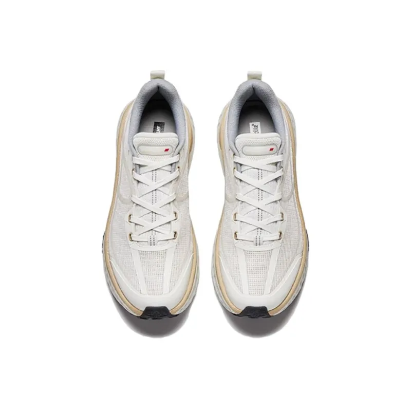 Anta Breathable Moisture Wicking Low Top Casual Running Shoes Women's White-3