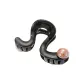 Black "J" Shaped Claw Clip