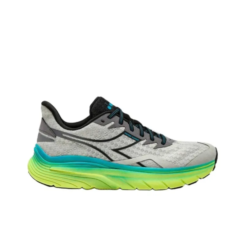 Diadora Anti Slip Wear Resistant Low Top Casual Running Shoes Men's Gray-1