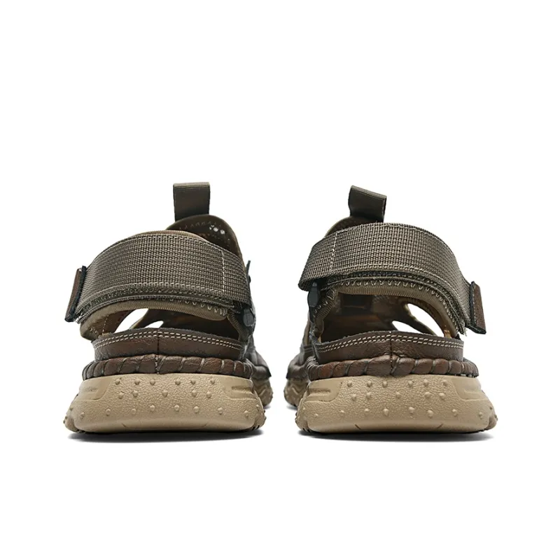 HLA River Trekking Shoes Men Black Khaki-8