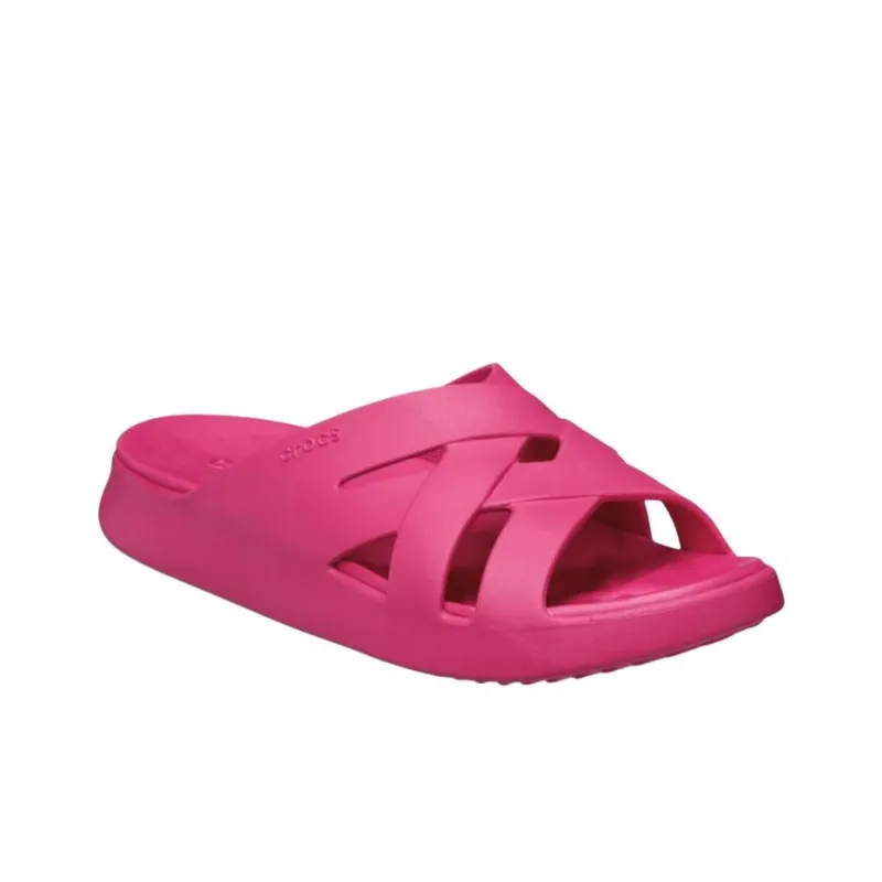 Crocs Abrasion Resistant Slide Slippers Women's Dark Pink-1