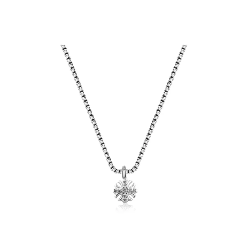 WIC 925 Silver Moissan Pendant Necklaces Unisex-2
