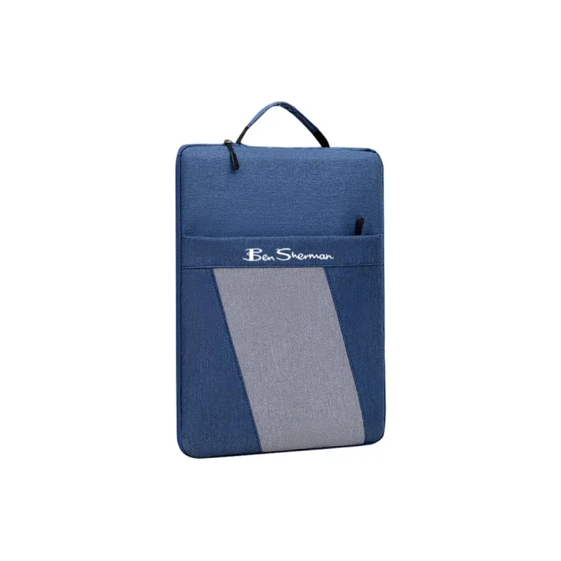 BEN SHERMAN Oxford Handbag Unisex Black/Gray/Blue-3