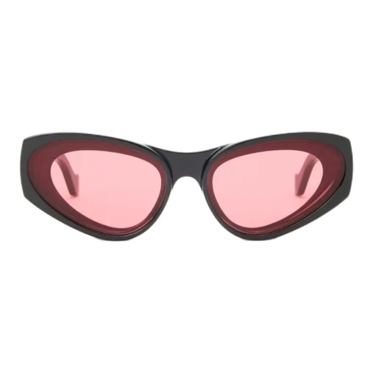 LOEWE Injection Molded Nylon+Metal Cat Eye Sunglasses Women's Black-1