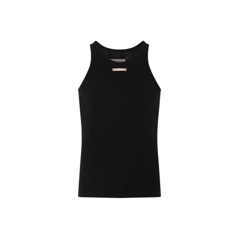 Maison Margiela Ribbed Knit Sleeveless Top-0
