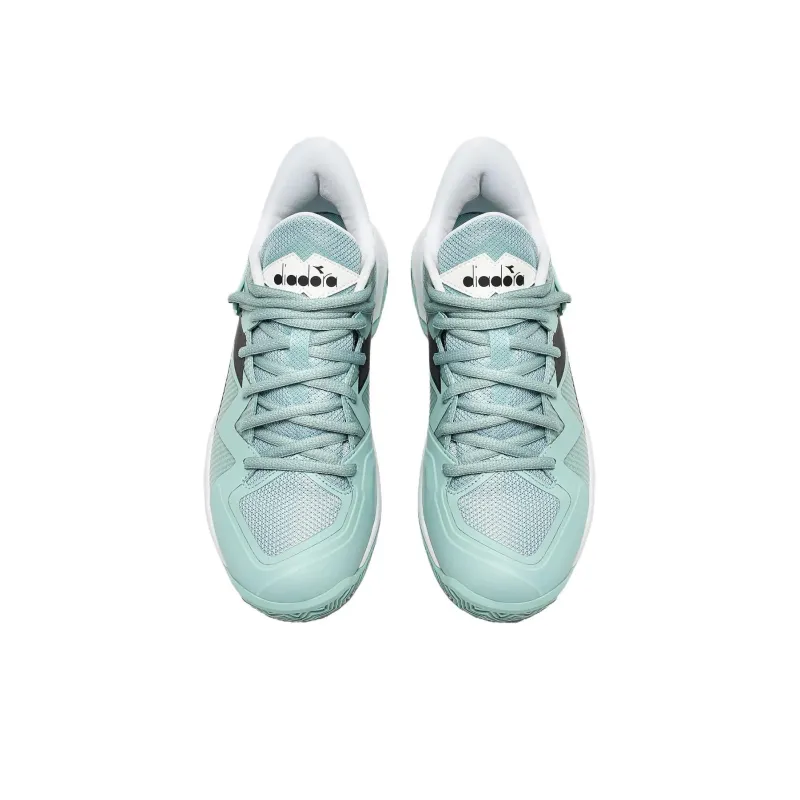 Diadora Cushioning, Wear Resistant Low Top Tennis Shoes Women's Light Green-2
