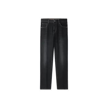 HLA Jeans Men Black Denim Gradient Dark 8E