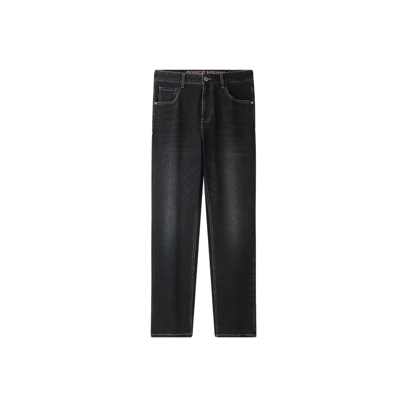 HLA Jeans Men Black Denim Gradient Dark 8E-0