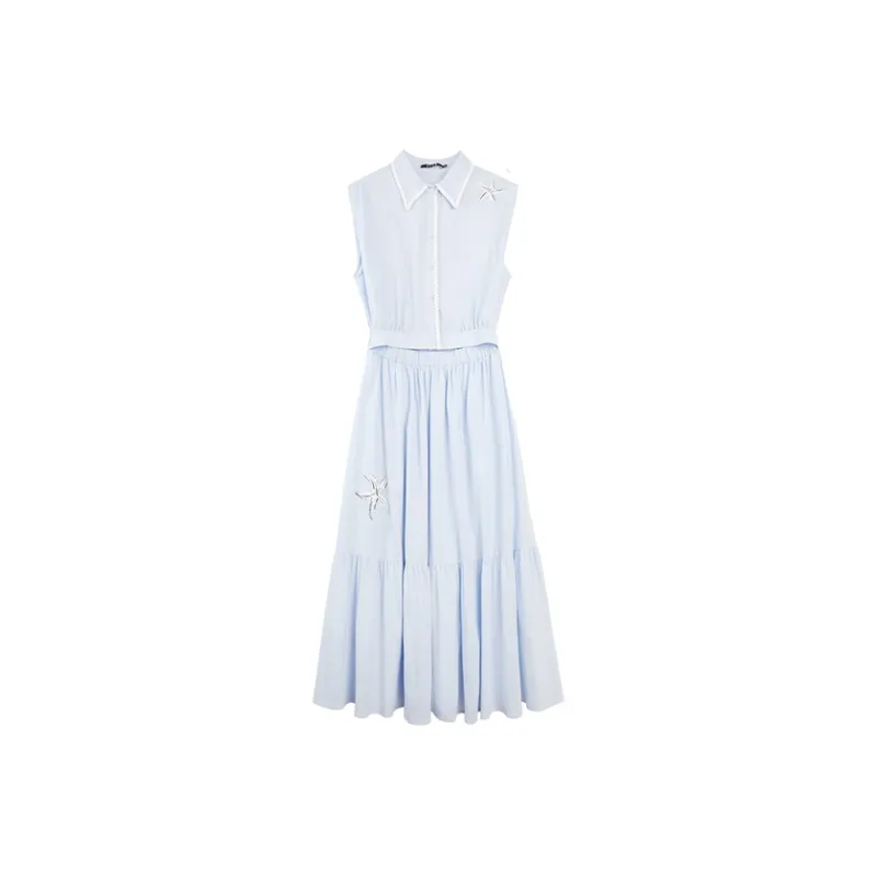 ELLE Midsummer Wishing Pond Sleeveless Dress Women's-0