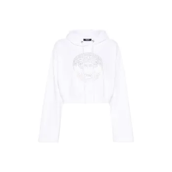 VERSACE Medusa Head motif Cotton Hoodie