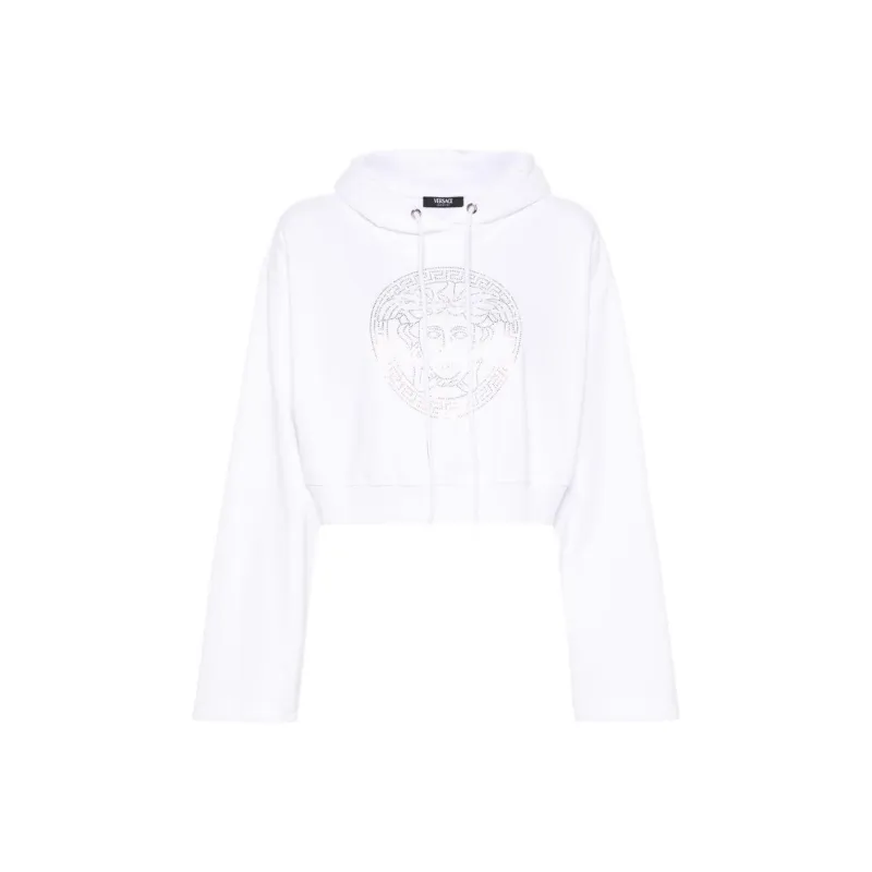 VERSACE Medusa Head motif Cotton Hoodie-0