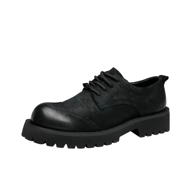 HAPPY DINO Men's Casual Shoes Men Low Top Black-0