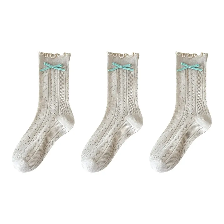 Moremoli Mid Calf Socks Women's 3 Pack-2