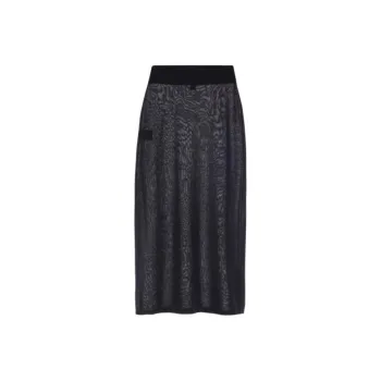 TOTEME Knit Long Skirt Women's Black