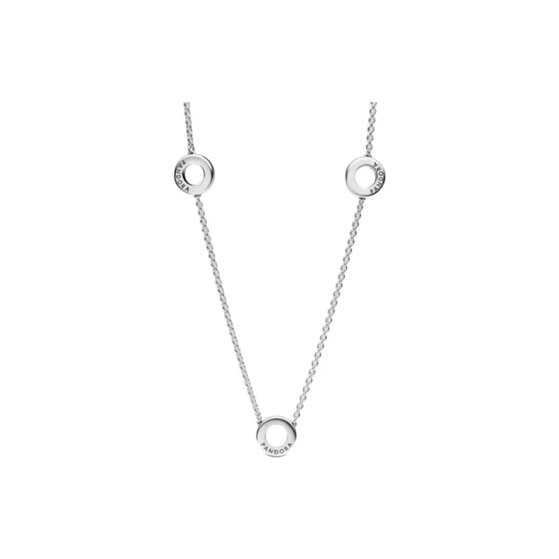 Pandora Cubic Zirconia Necklaces Unisex Silver-0