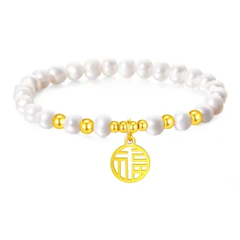 Lao Feng Xiang Pearl Bracelets Women's