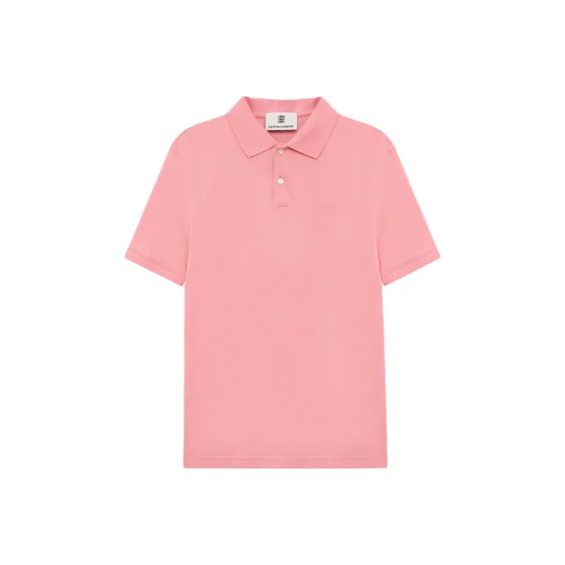 KENT&CURWEN Three Lions Embroidery 100% Cotton Shell Button Polo Shirt Unisex-16