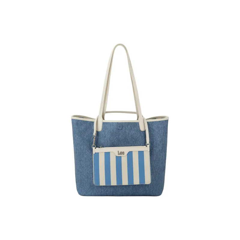 Lee PU+Canvas One Shoulder Handbag Tote Regular Women's Multicolor-2
