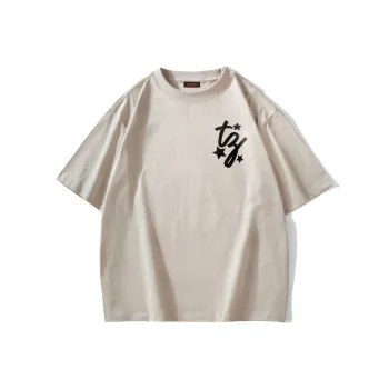 TONYKRZ T Shirts Unisex Light Beige Apricot