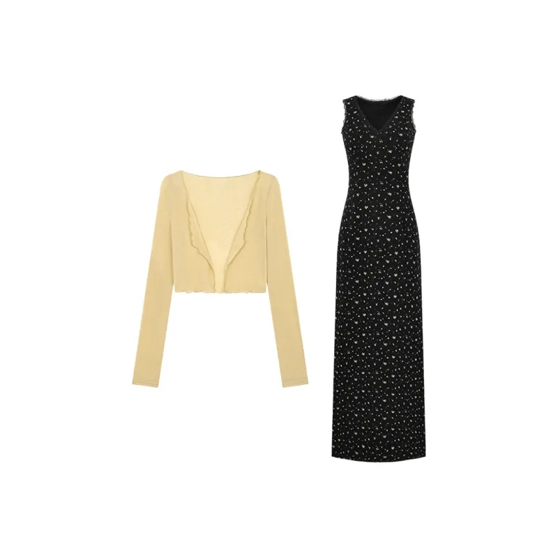 Mu Xiao Xin Two Piece Skirt Sets Women's-0