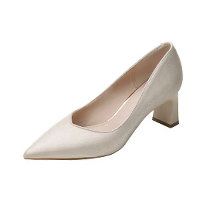 Lanza Chunky Heel High Heels 6.5cm Women's-5