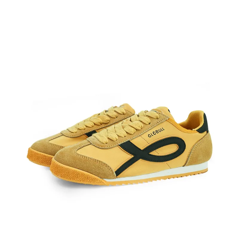 GLO BULL Cortez Shoes German Army Trainers Cushioning, Breathable, Lightweight Low Top Casual Shoes Men's Yellow Black-2