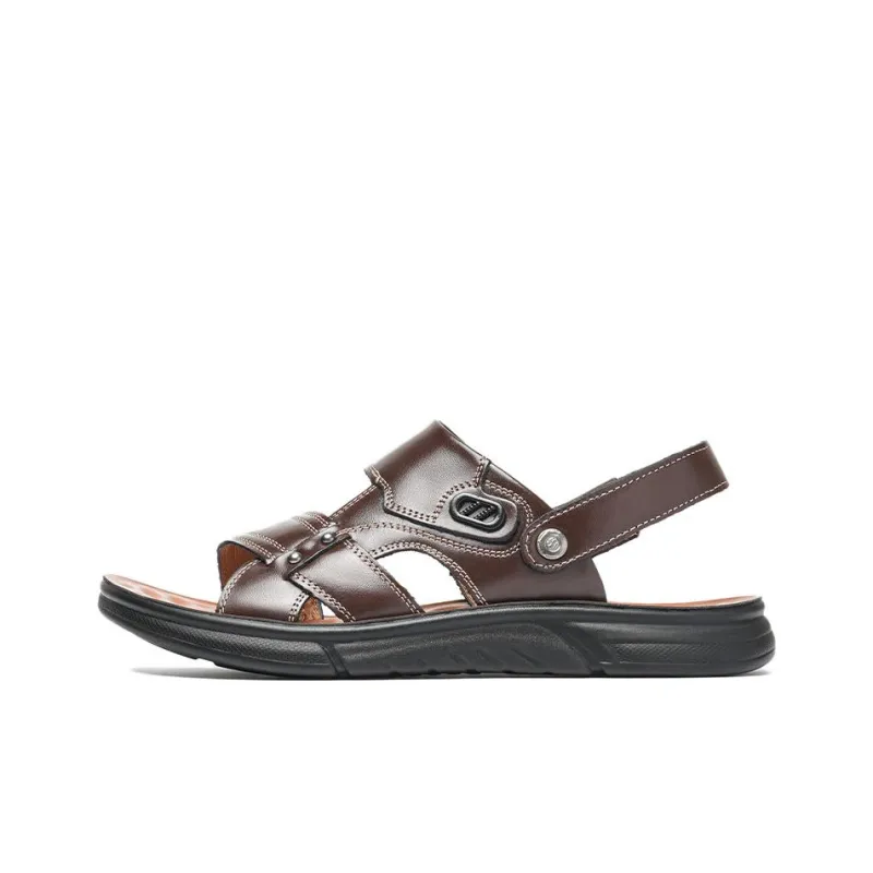 Mulinsen Beach Sandals Men Black/Brown-5