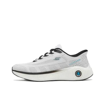 Skechers Slip ins Anti Slip Wear Resistant Low Top Running Shoes Men's Gray White