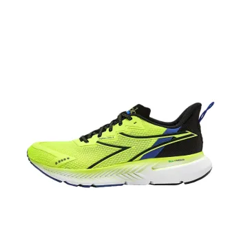 Diadora Anti Slip Wear Resistant Low Top Casual Running Shoes Men's Yellow