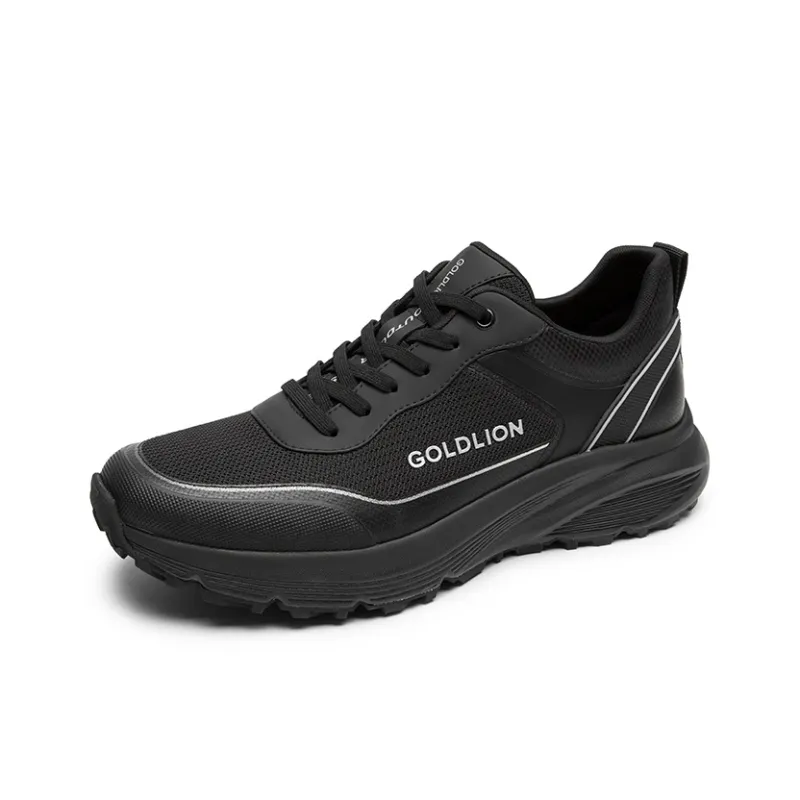 GOLDLION Low Top Casual Shoes Men's Black-1