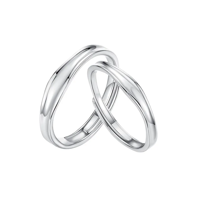 Ascending S925 Silver Rings Unisex-0