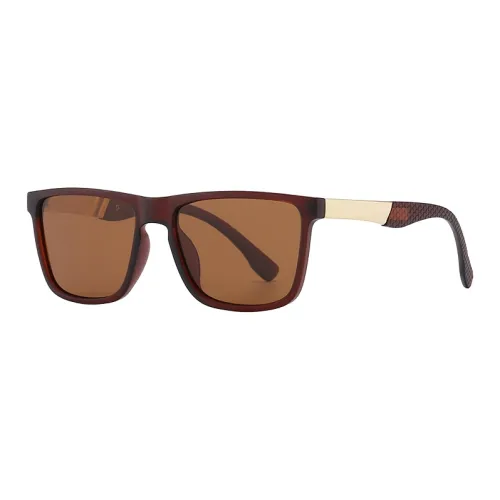 PRETTYALLUSION PC Metal Square Sunglasses Men's