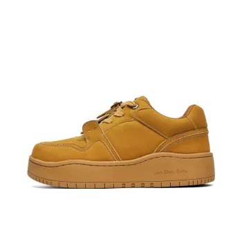 Lanza Low Top Skateboard Shoes Women's Yellow