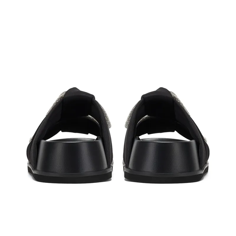 GG CC Slip Resistant Rhinestone Slide Slippers Women's-3