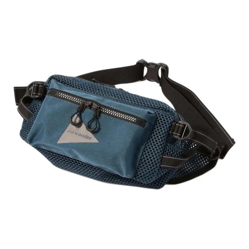 And Wander Polyester Fanny Pack Regular Unisex Dark Blue-0